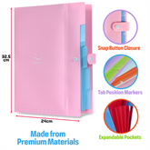 Colourful Plastic File Organisers Pack Of 4 Unbranded